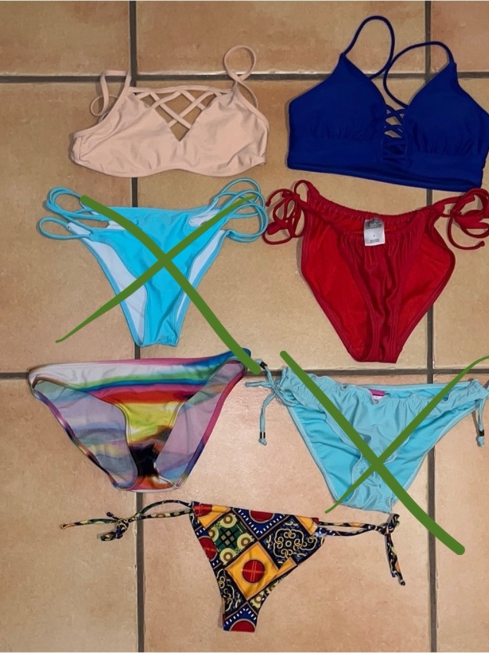 Bundle of Bikini Tops and Bikini Bottoms SIZE SMALL